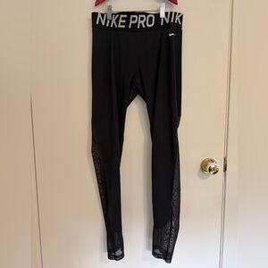Nike Pro Mesh Leggings - Size Large